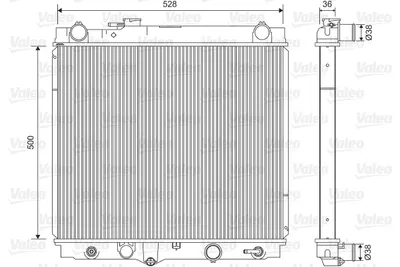 Radiator apa racire motor (transmisie automata) TOYOTA HILUX VI 2.5D intre 2001-2005