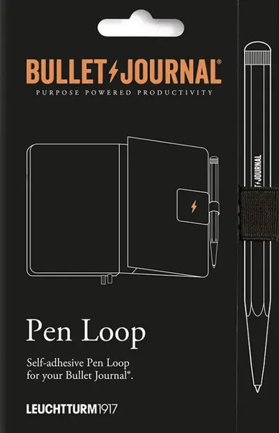 Suport pentru instrument de scris Leuchtturm1917 Bullet Journal - Negru
