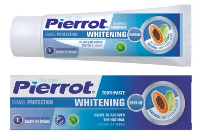 Pierrot Pastă de dinți pentru albire, cu papaină, 75 ml