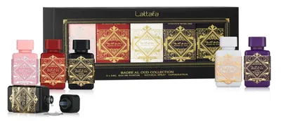 Lattafa Set Bade'e Al Oud Collection - Apă de parfum, 5 x 5 ml
