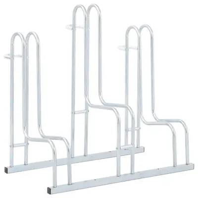 Gossi suport de sine statator pentru 3 biciclete, otel galvanizat