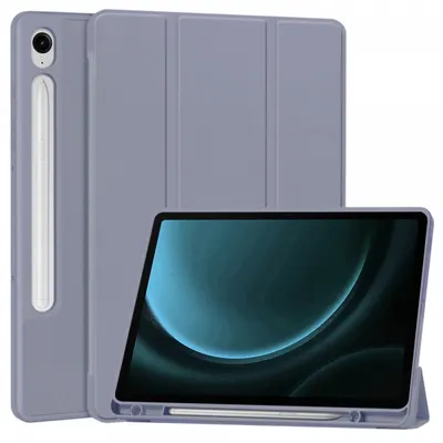 Husa pentru Samsung Galaxy Tab S9 FE / Tab S9 / Tab S10 FE, Techsuit, Flex Trifold, Mov