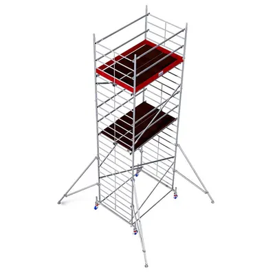 Schela Krause Protec XXL 1,2 x 2m, aluminiu, inaltime lucru 7,3m, inaltime max. platforma 5,3m