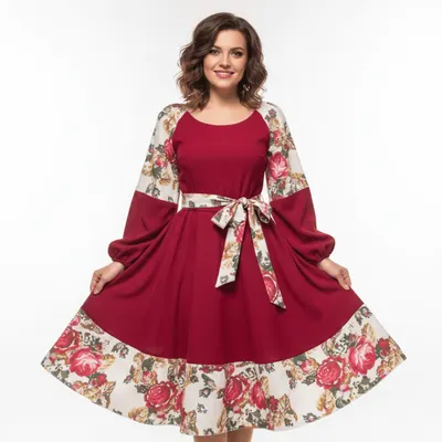 Rochie cu motive florale eleganta Teuta 4