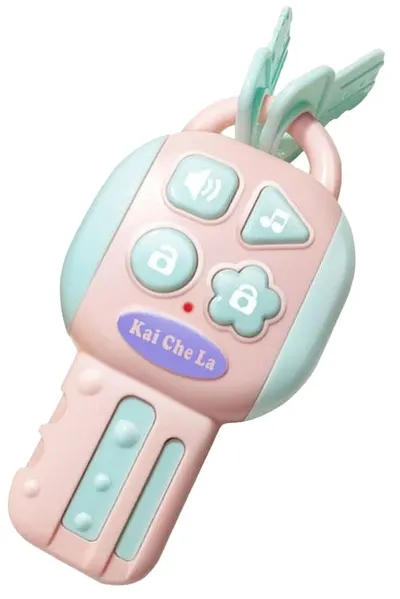 Jucărie educativă Raya Toys - Cheie cu efecte sonore, roz