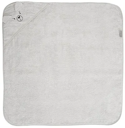 Prosop cu glugă Lorelli - Cu broderie, 90 x 90 cm, gri