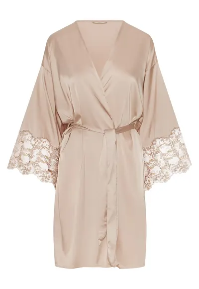 Halat de baie - dama - elegant - Bej - Ivory