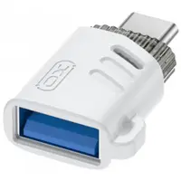 Adaptor OTG USB-C - USB-A XO Design NB256B, Alb