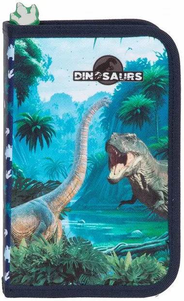 Penar cu rechizite Derform Dinosaurs 19 - cu 1 fermoar