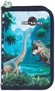 Penar cu rechizite Derform Dinosaurs 19 - cu 1 fermoar