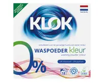 Detergent pudra pentru rufe colorate, 18 spalari, Klok
