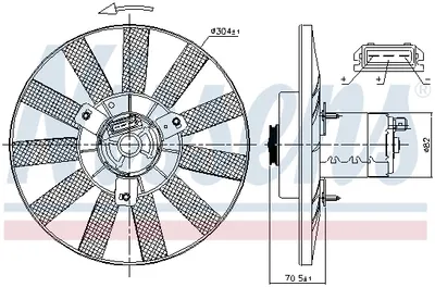 Ventilator radiator VW GOLF III, GOLF IV, VENTO 1.6-2.0 intre 1991-2002