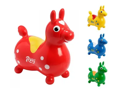 Calutul saltaret pentru copii Rody rosu