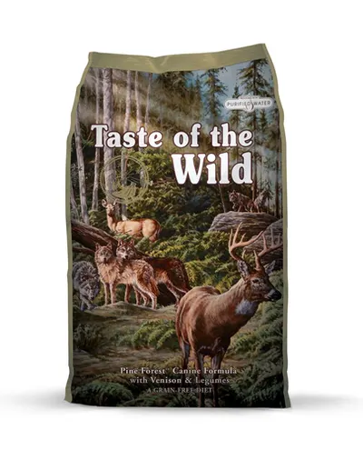 TASTE OF THE WILD Pine Forest hrana uscata caini si catei, cu vanat si legume 2 kg