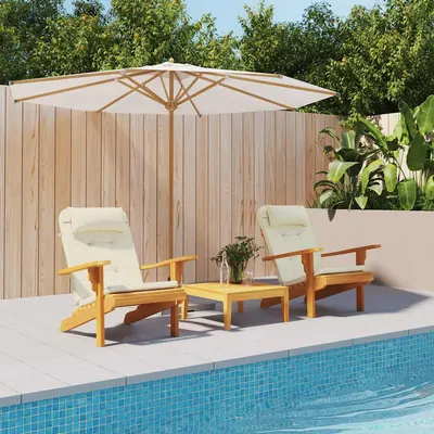vidaXL Perne pentru scaun Adirondack, 2 buc, crem, textil oxford