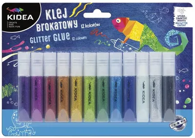 Lipici brocart Kids - 12 culori, 6 ml