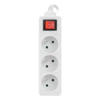 Prelungitor Lanberg 1.5m, 3 prize alb PS1-03E-0150-W