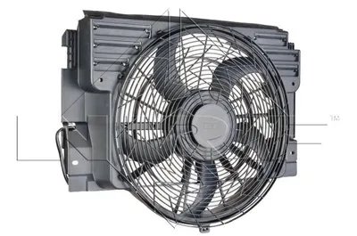 Ventilator radiator (cu carcasa) potrivit BMW X5 (E53) 3.0-4.8 01.00-10.06