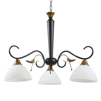 Lustra Ethia Negru+Maro+Alb 3xE27 60W