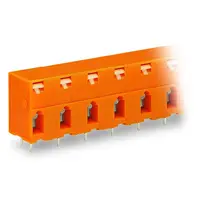 PCB terminal block; push-button; 2.5 mm²; Pin spacing 10.16 mm; 8-pole; CAGE CLAMP®; 2,50 mm²; orange