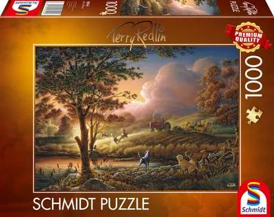 Puzzle Schmidt din 1000 piese - Recoltarea sub razele soarelui