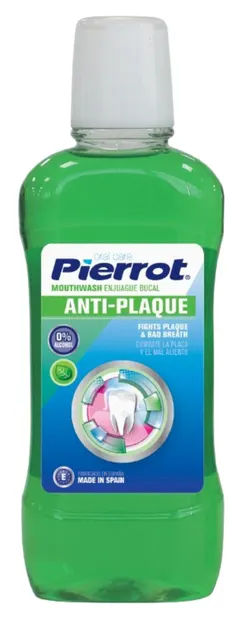 Pierrot Apă de gură Anti-Plaque, fără alcool, 500 ml