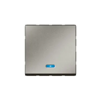 2-way push-button Arteor - cu locator - 2 module - magnesium