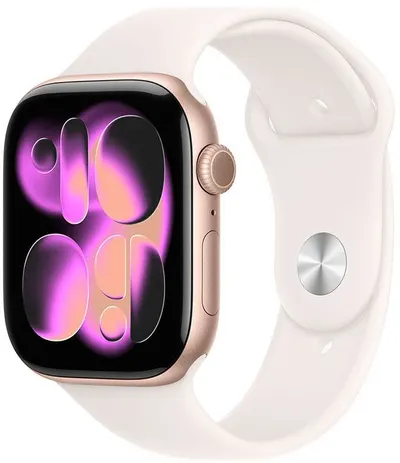 Ceas inteligent Apple - Watch S11 GPS, 42 mm, M/L, Rose Gold Aluminium/Light Blush