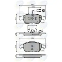 Set placute frana, frana disc COMLINE CBP12028