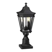 Pitic pentru exterior Cotswold Lane 2 Light Medium Pedestal – Black