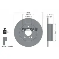 Disc frana TEXTAR 92163103