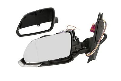 Oglinda stanga potrivit VW POLO 2004-2009 - electrica, asferic, incalzita