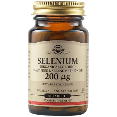 Seleniu 200mcg, 50 tablete, Solgar