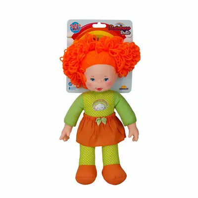 Papusa cu par portocaliu, Dollz n More, Rainbow, 35 cm