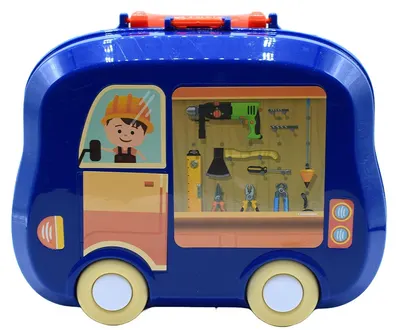 Set de joacă într-o valiză B-MAX - Maestru, 16 piese, cu stickere