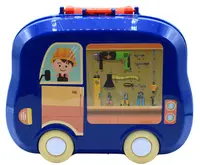 Set de joacă într-o valiză B-MAX - Maestru, 16 piese, cu stickere