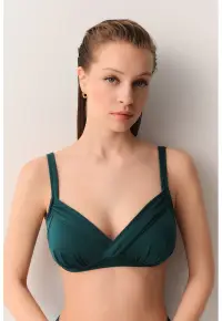 Sutien balconette - Verde smarald