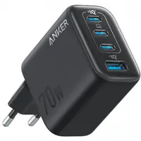 Incarcator Retea Anker Zolo, 70W, 1 x USB-A - 3 x USB-C, Negru A121CG11