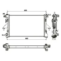 Radiator, racire motor NRF 54204