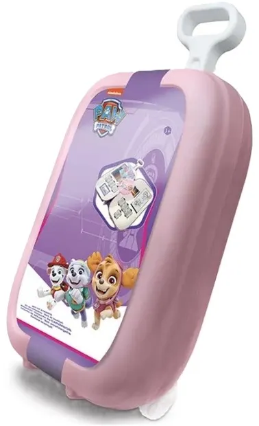 Set de colorat într-o valiza pe roți Multiprint Paw Patrol - Roz