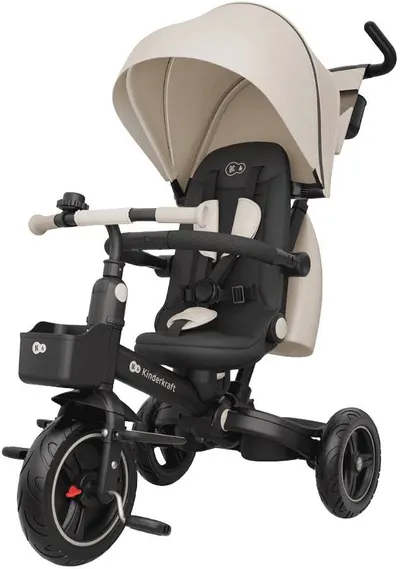 Tricicletă KinderKraft - Spinstep 2 Plus, Beige