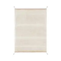 Covor crem lavabil/țesut manual din bumbac 140x200 cm Bloom Natural – Lorena Canals