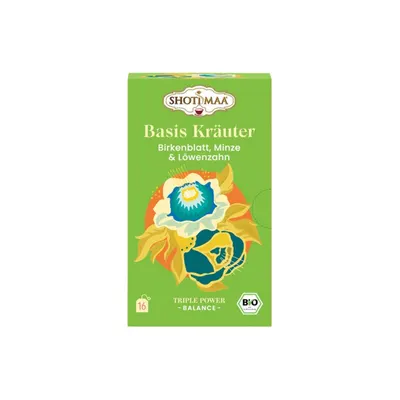 Ceai balance - essential herbs - frunze de mesteacan, menta creata si papadie bio 16dz x 2g 32g Shotimaa