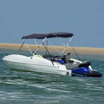 Gossi parasolar bimini 3 arcuri pereti laterali, 183x(154-167)x137 cm