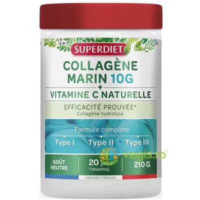 Pudra de Colagen Marin - Formula Completa + Vitamina C 210g
