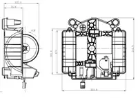 Ventilator habitaclu potrivit MERCEDES S (A217), S (C217), S (W222, V222, X222) 2.2DH-6.0 05.13-