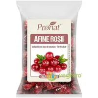 Afine Rosii Uscate Indulcite cu Suc de Ananas fara Zahar 100g