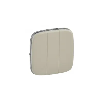 Capac Valena Allure - 3 module switch/push-button - ivory