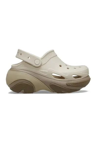 Saboti slingback cu talpa demi-wedge - Verde deschis/Crem