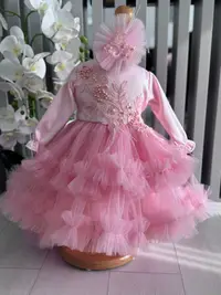 Rochita fetite cu tulle ,margele si broderie - Karmen